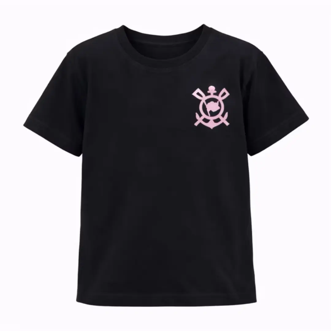 Camiseta infantil algodão — time, nome e número — foto 4