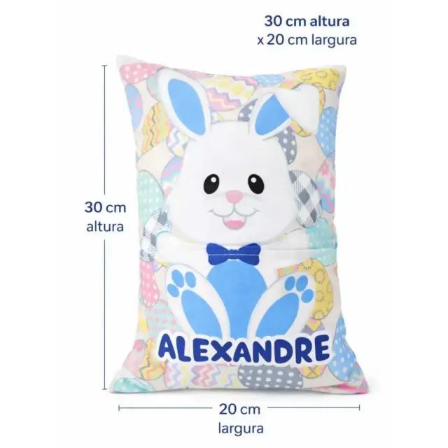 Almofada infantil Páscoa coelho 30×20