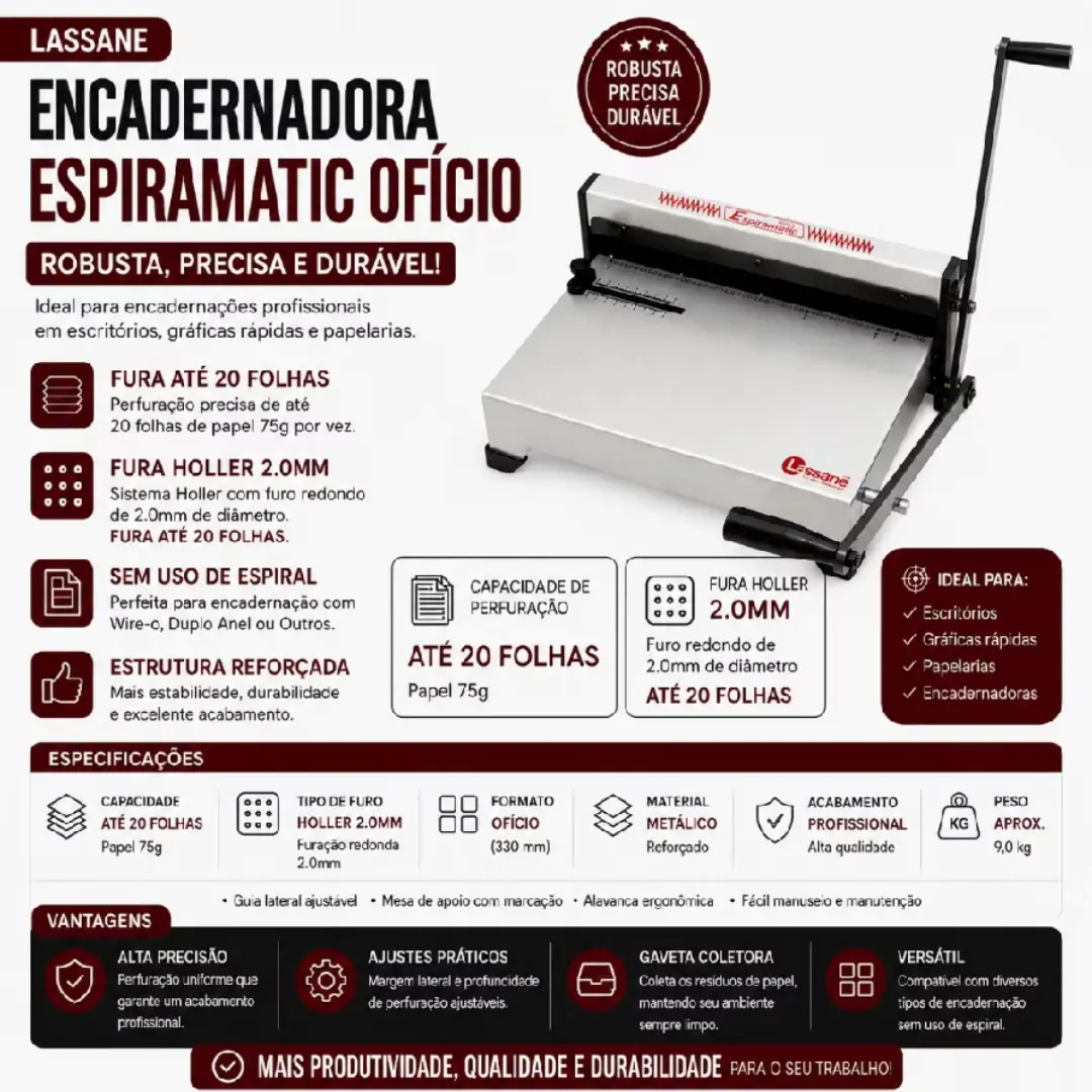 Encadernadora espiral Lassane Espiramatic — foto 3