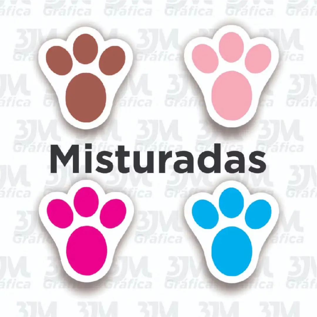 100 adesivos pegadas de coelho — Páscoa — foto 15