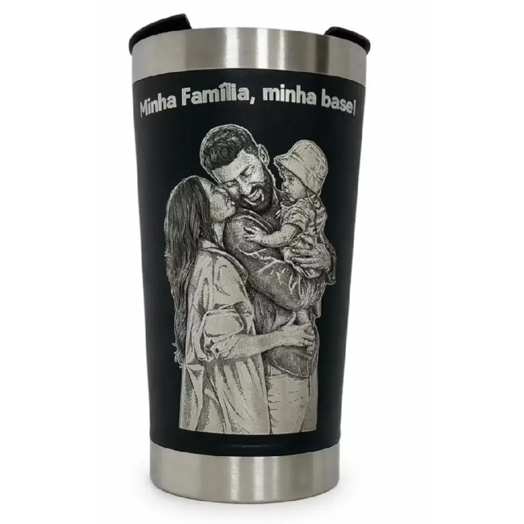 Copo térmico personalizado — foto e nome a laser — foto 7