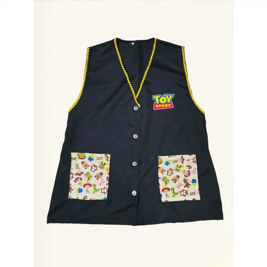 Avental/jaleco de professora tema Toy Story