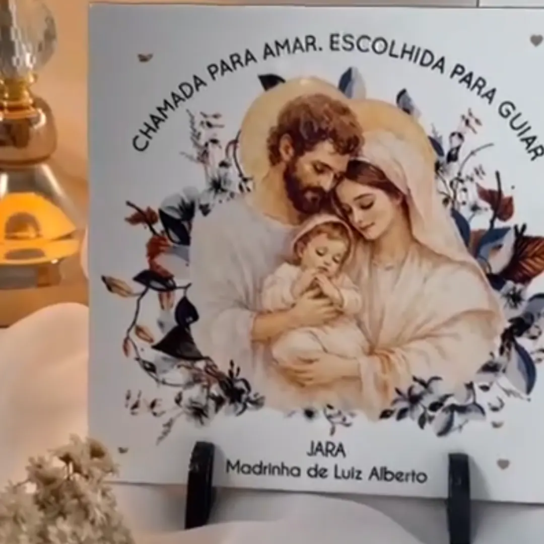 Azulejo personalizado com nome e frase — foto 2