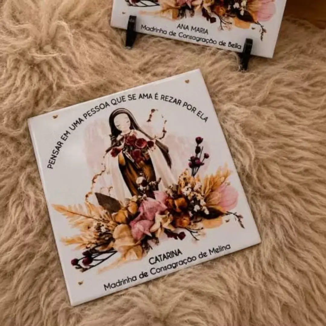 Azulejo personalizado com nome e frase — foto 4