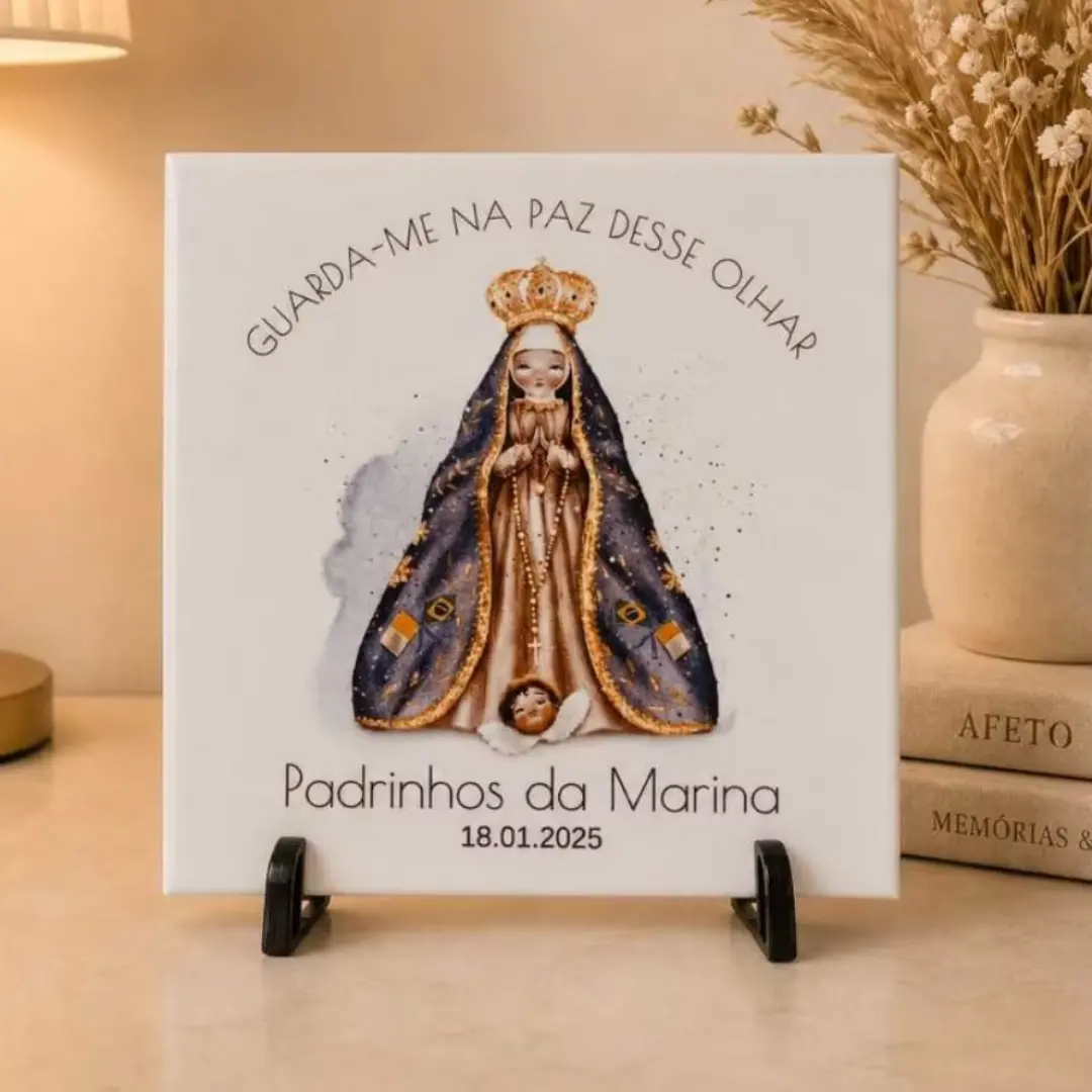 Azulejo personalizado com nome e frase — foto 5
