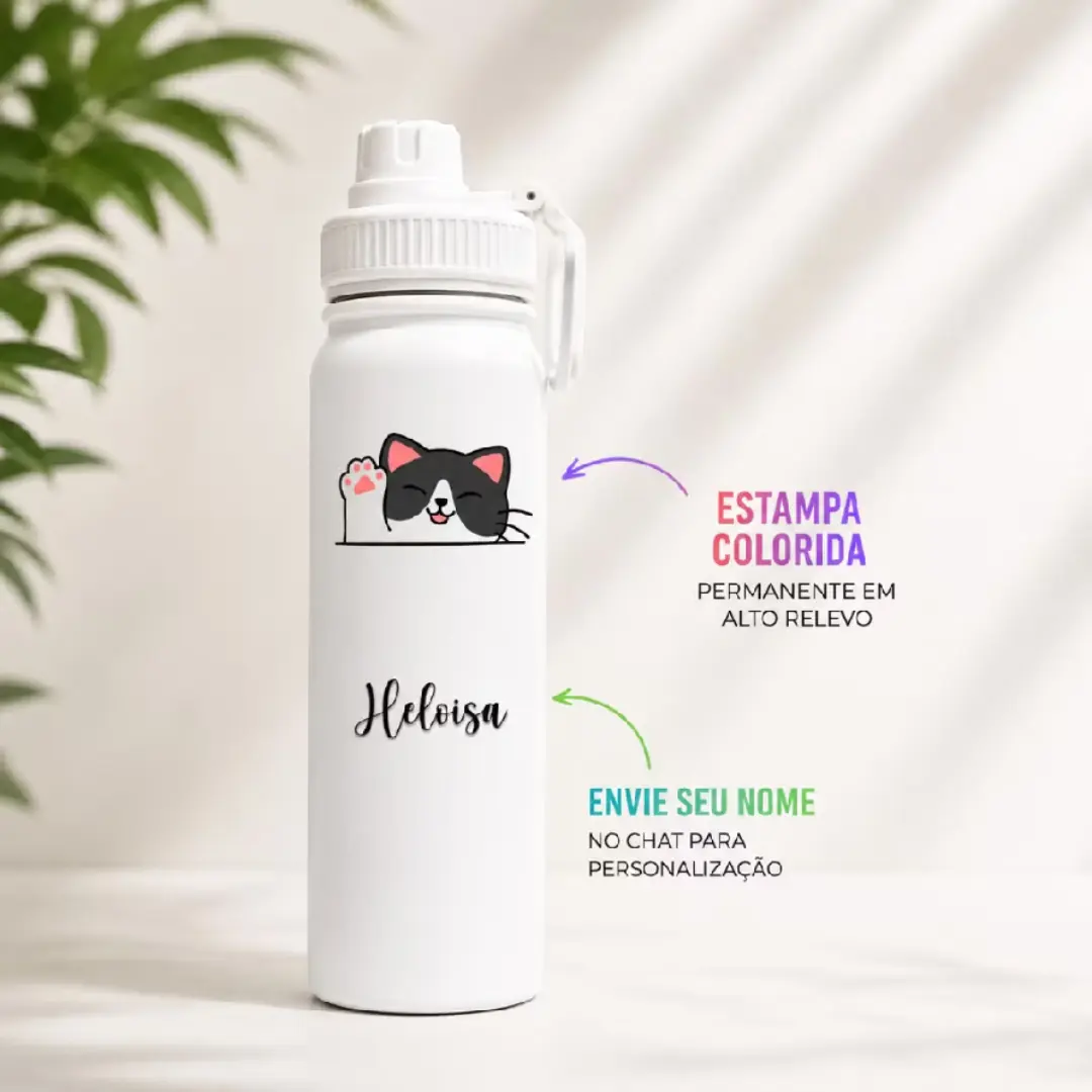 Garrafa térmica inox 800 ml pet lover personalizada — foto 4