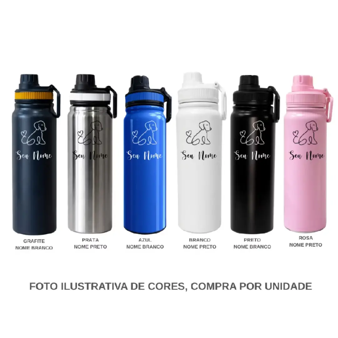 Garrafa térmica inox 800 ml pet lover personalizada — foto 10