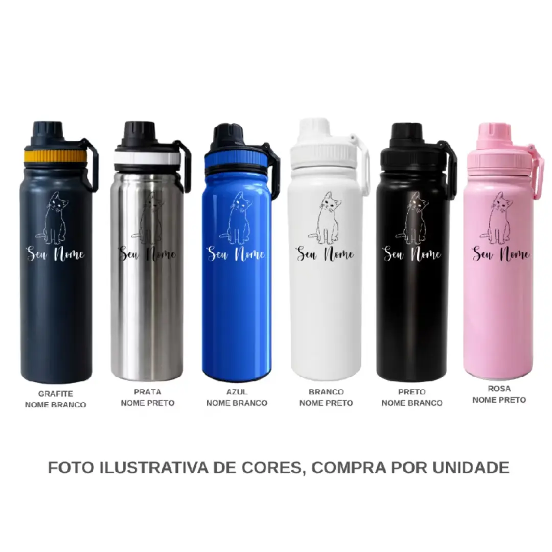 Garrafa térmica inox 800 ml pet lover personalizada — foto 12