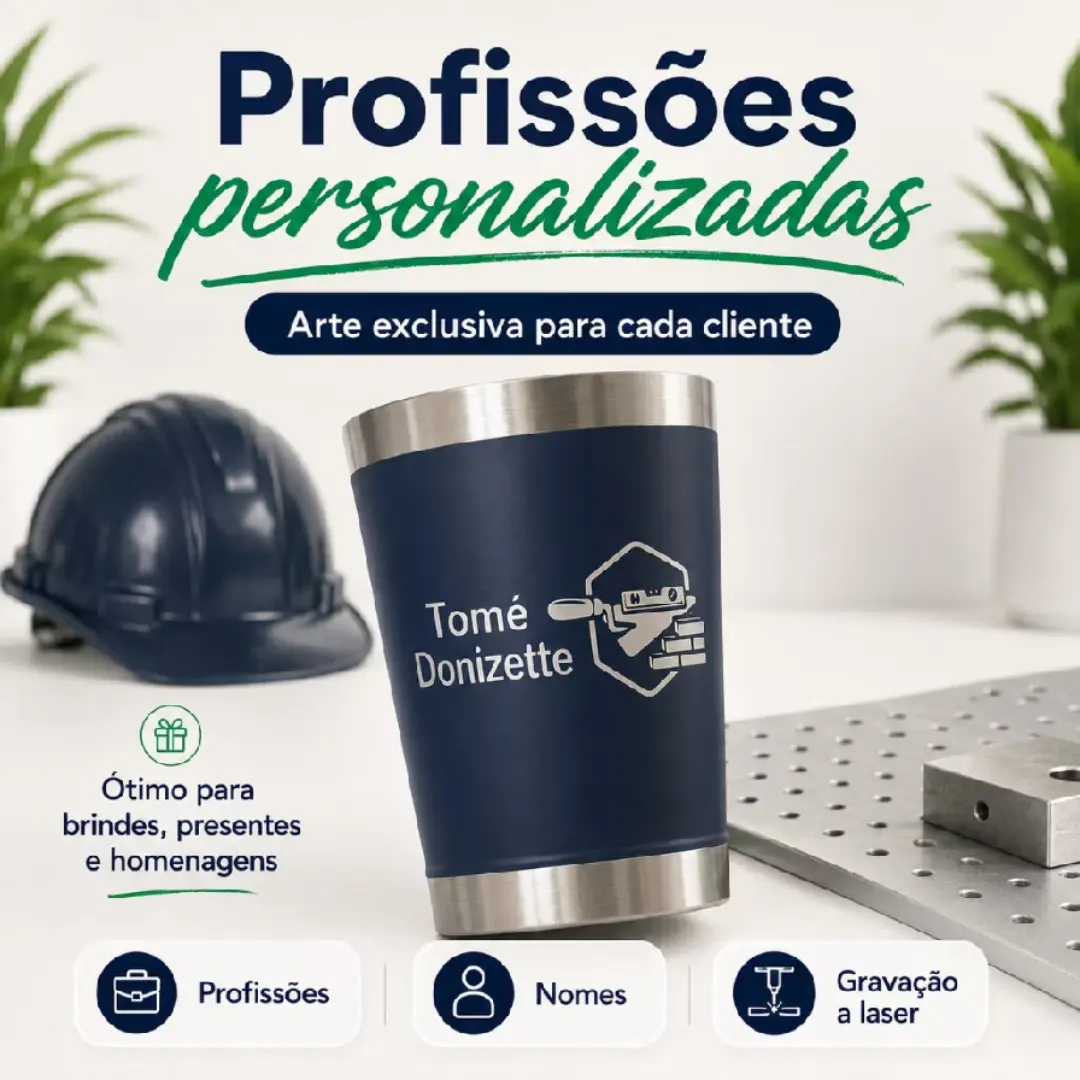 Copo térmico 473 ml — kit 10, 15 ou 30 (laser) — foto 7