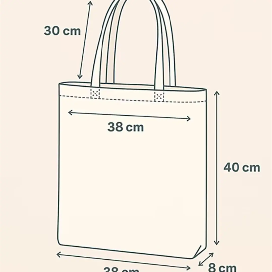 Kit 3 ecobags algodão cru 38×40 cm — sua estampa — foto 8