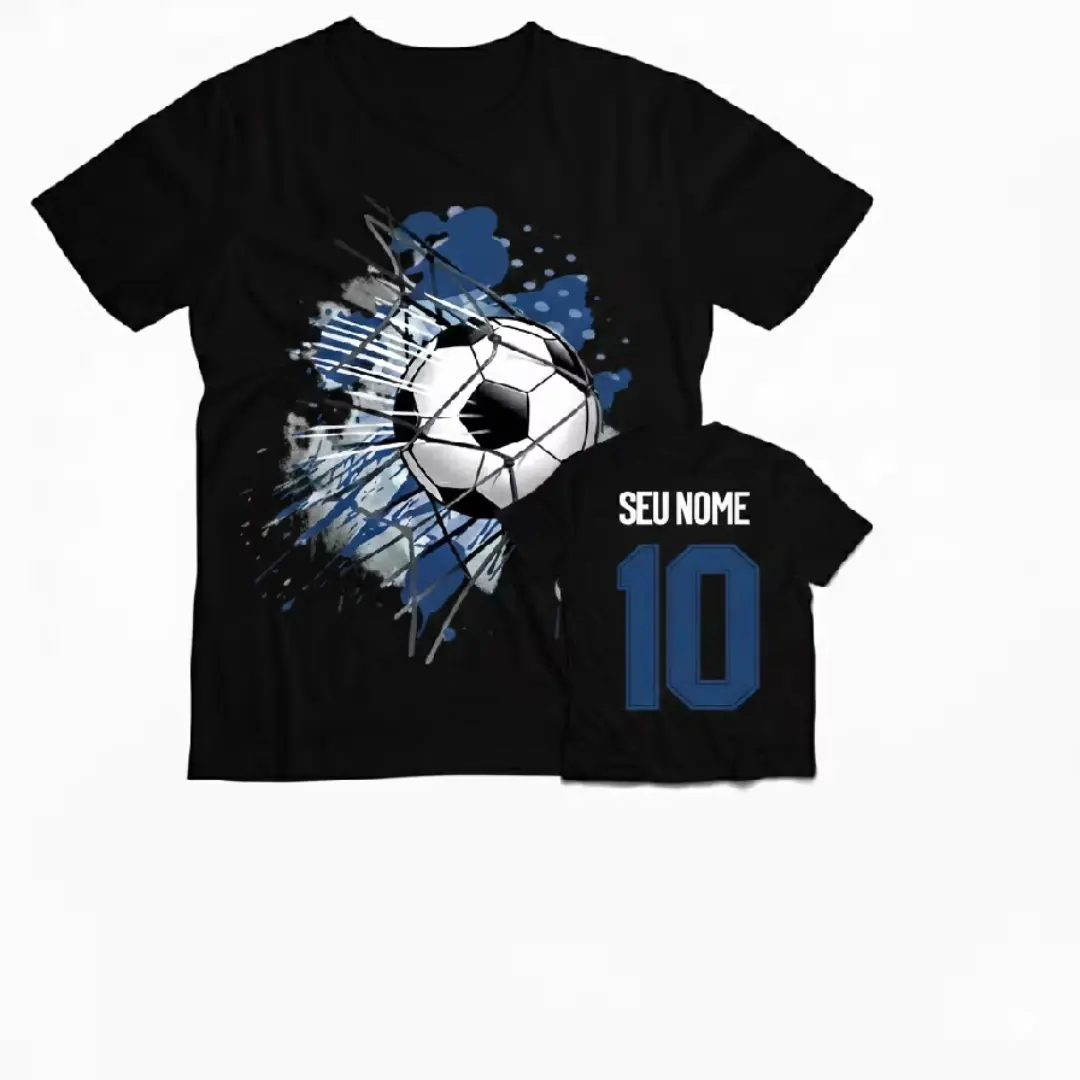 Camiseta de futebol infantil com nome e número — foto 6