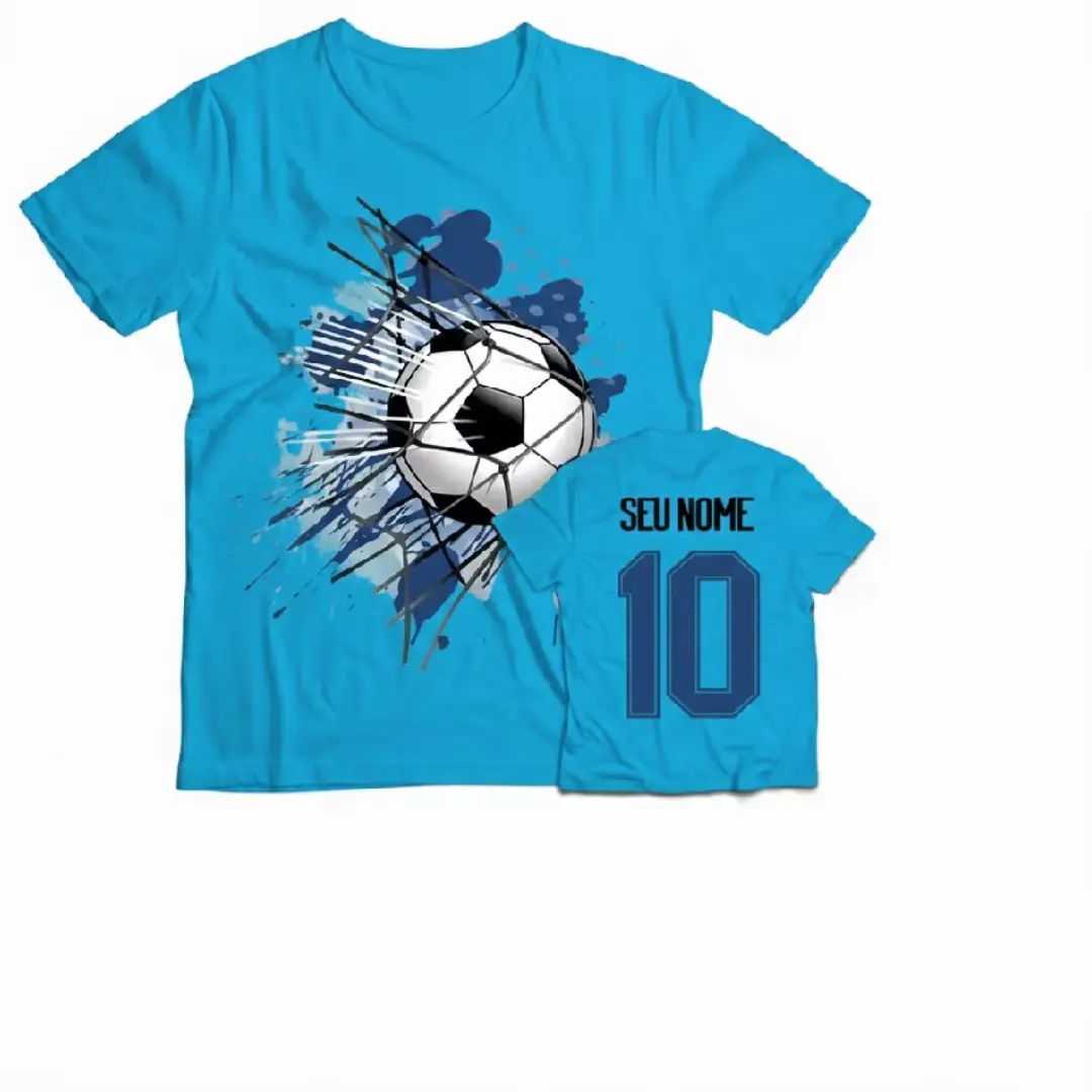Camiseta de futebol infantil com nome e número — foto 7