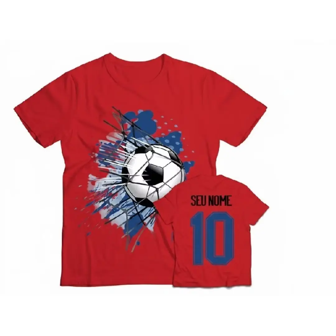 Camiseta de futebol infantil com nome e número — foto 9