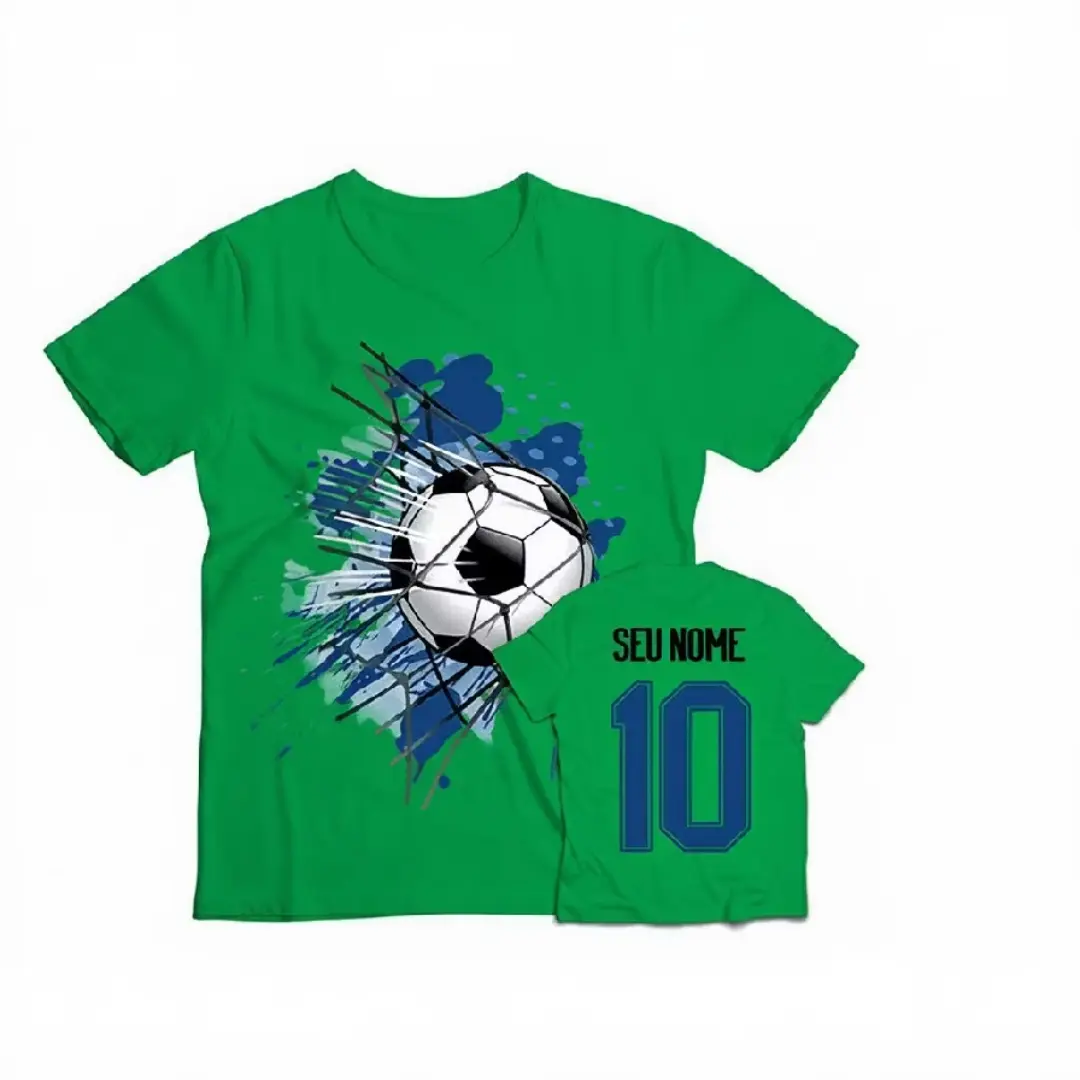 Camiseta de futebol infantil com nome e número — foto 10