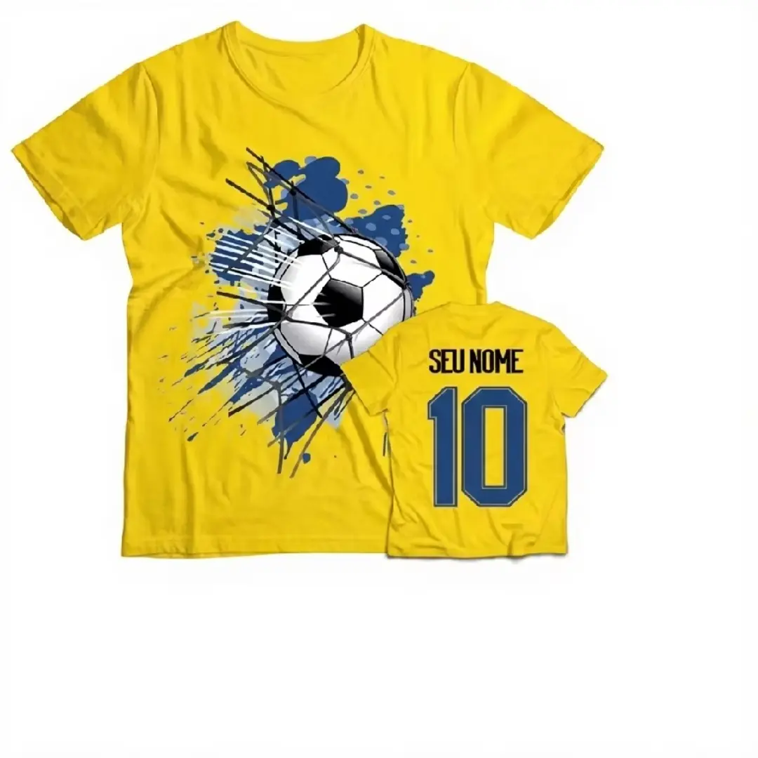 Camiseta de futebol infantil com nome e número — foto 11