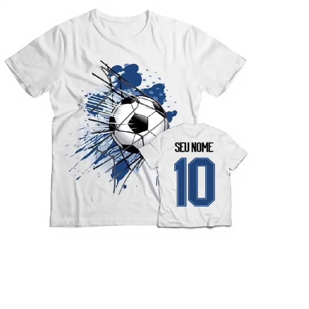 Camiseta de futebol infantil com nome e número — foto 14