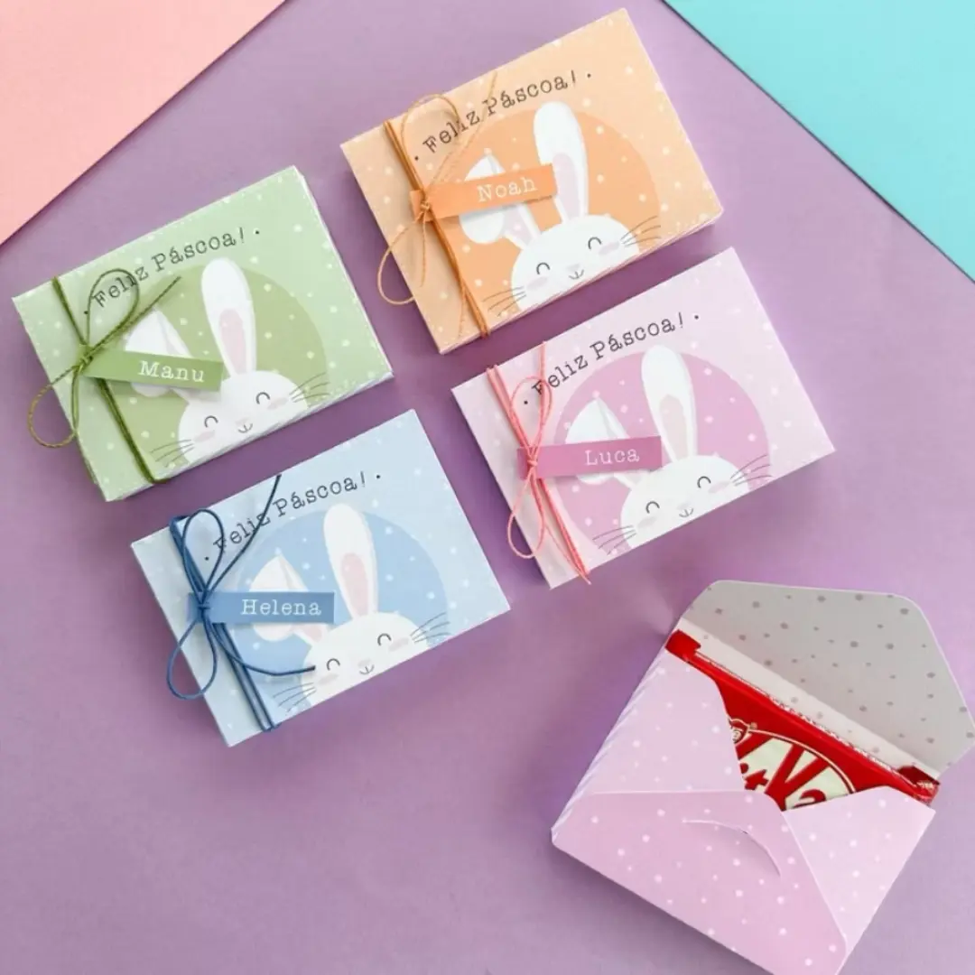 Caixa envelope Páscoa para KitKat com nome — foto 3