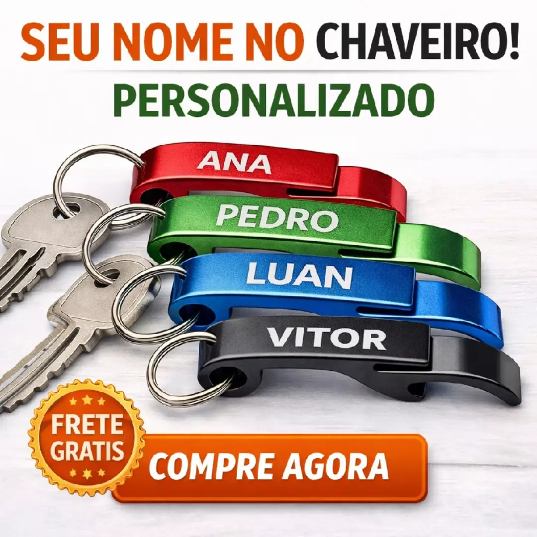 Kit 50 chaveiros abridor com logo da empresa — foto 3