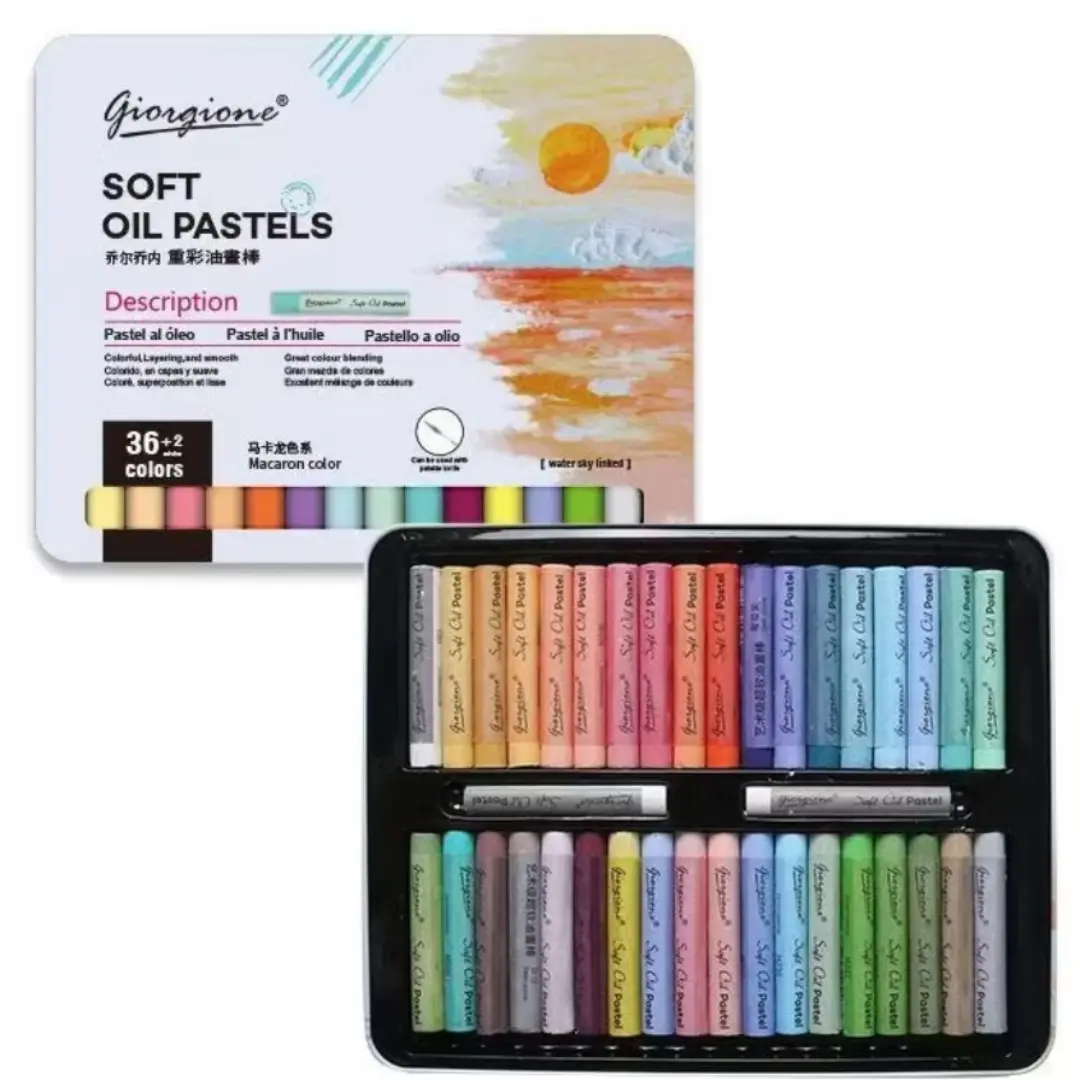 Giz pastel oleoso estojo 36 ou 48 cores — foto 13