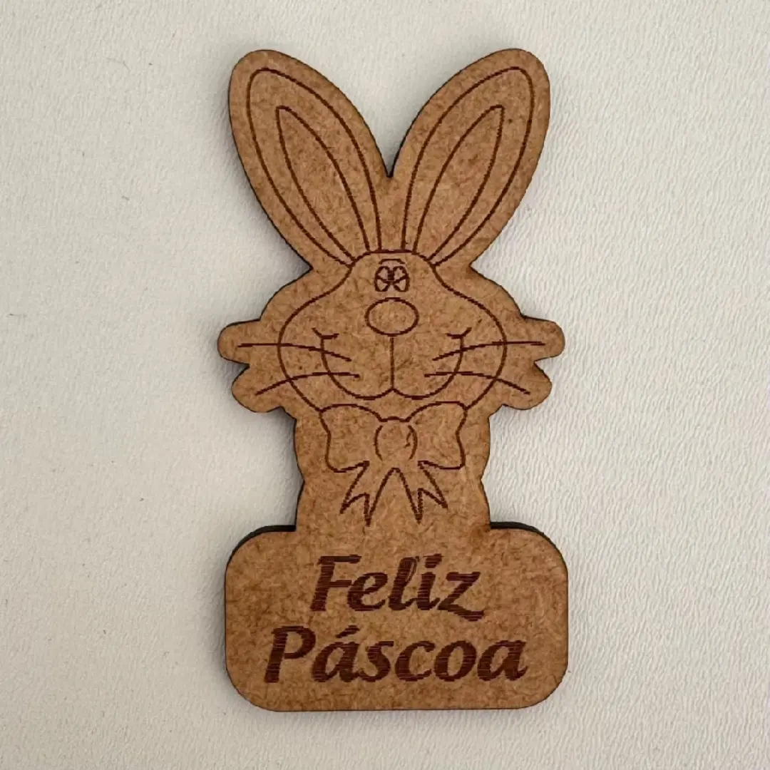 Kit ímãs MDF coelho de Páscoa personalizados — foto 5