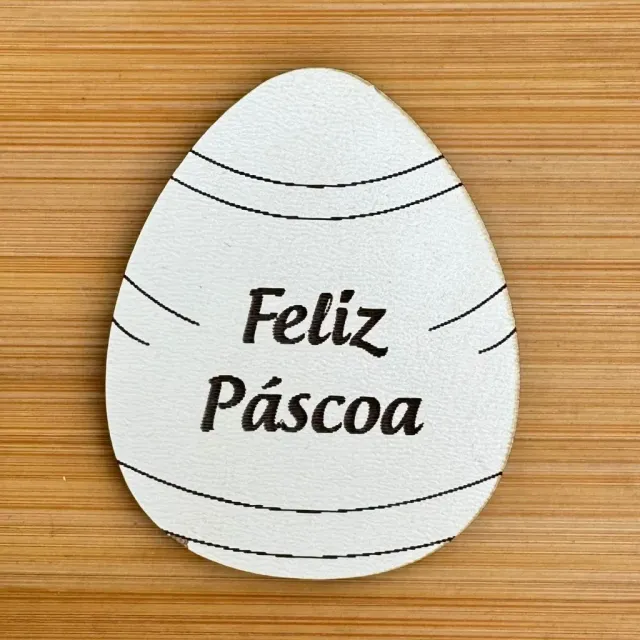Kit ímãs MDF ovo de Páscoa personalizados
