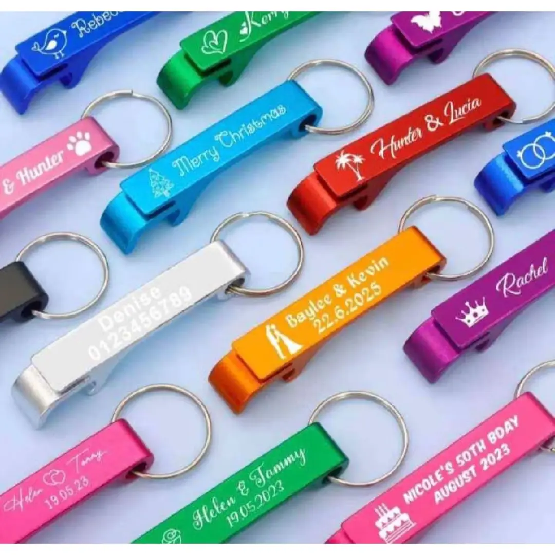 Kit chaveiros abridor personalizados — laser (até 60) — foto 3