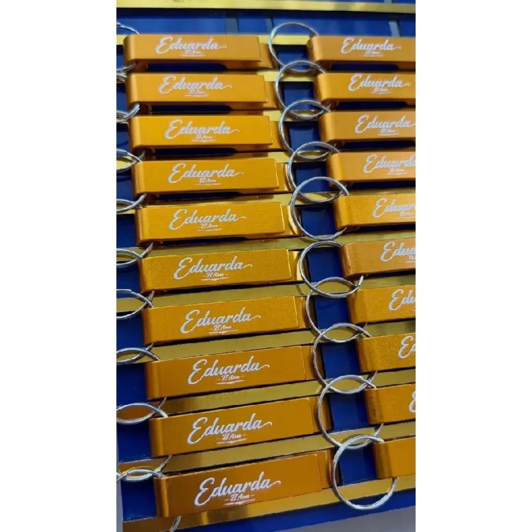 Kit chaveiros abridor personalizados — laser (até 60) — foto 6