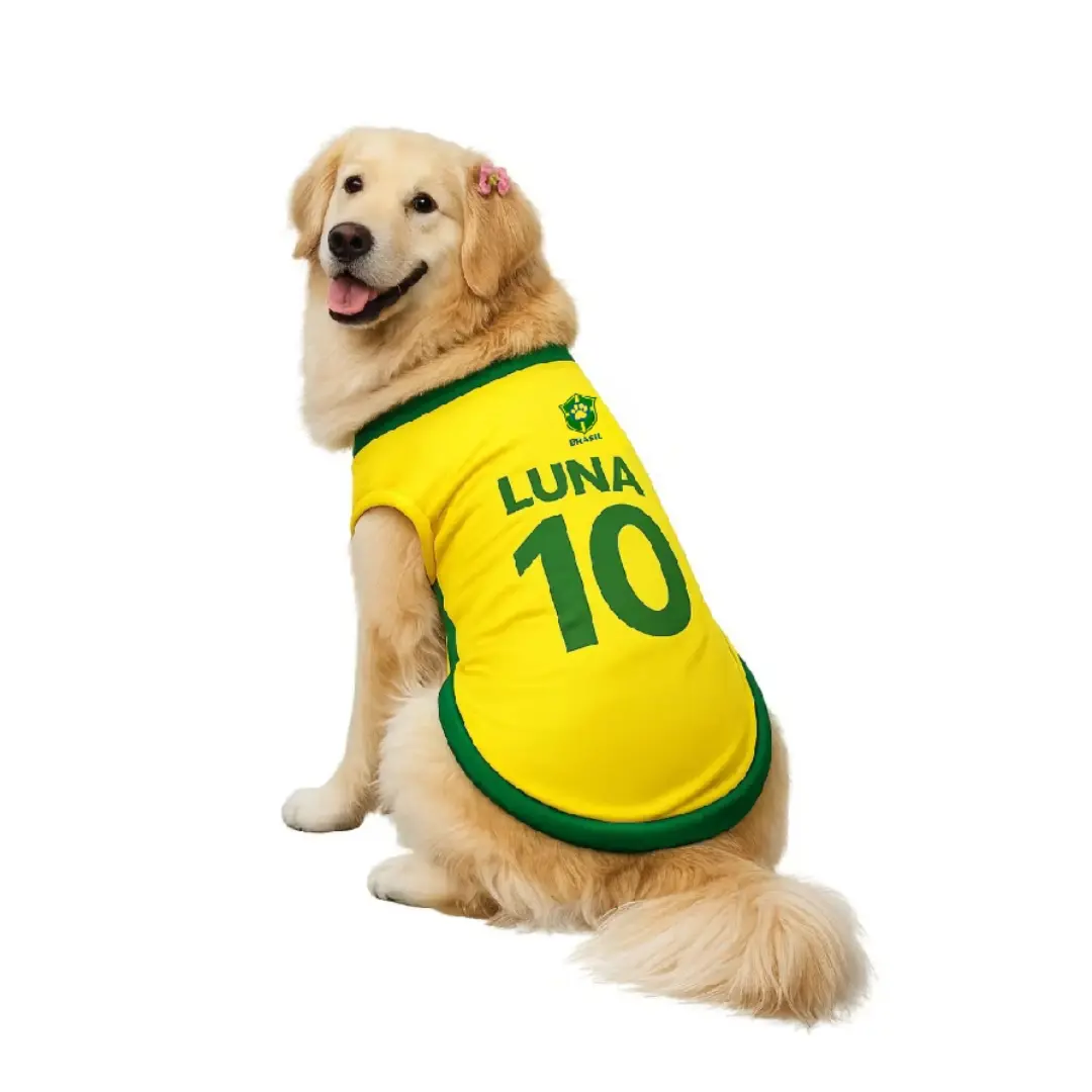 Camisa pet Brasil Copa — nome e número — foto 6