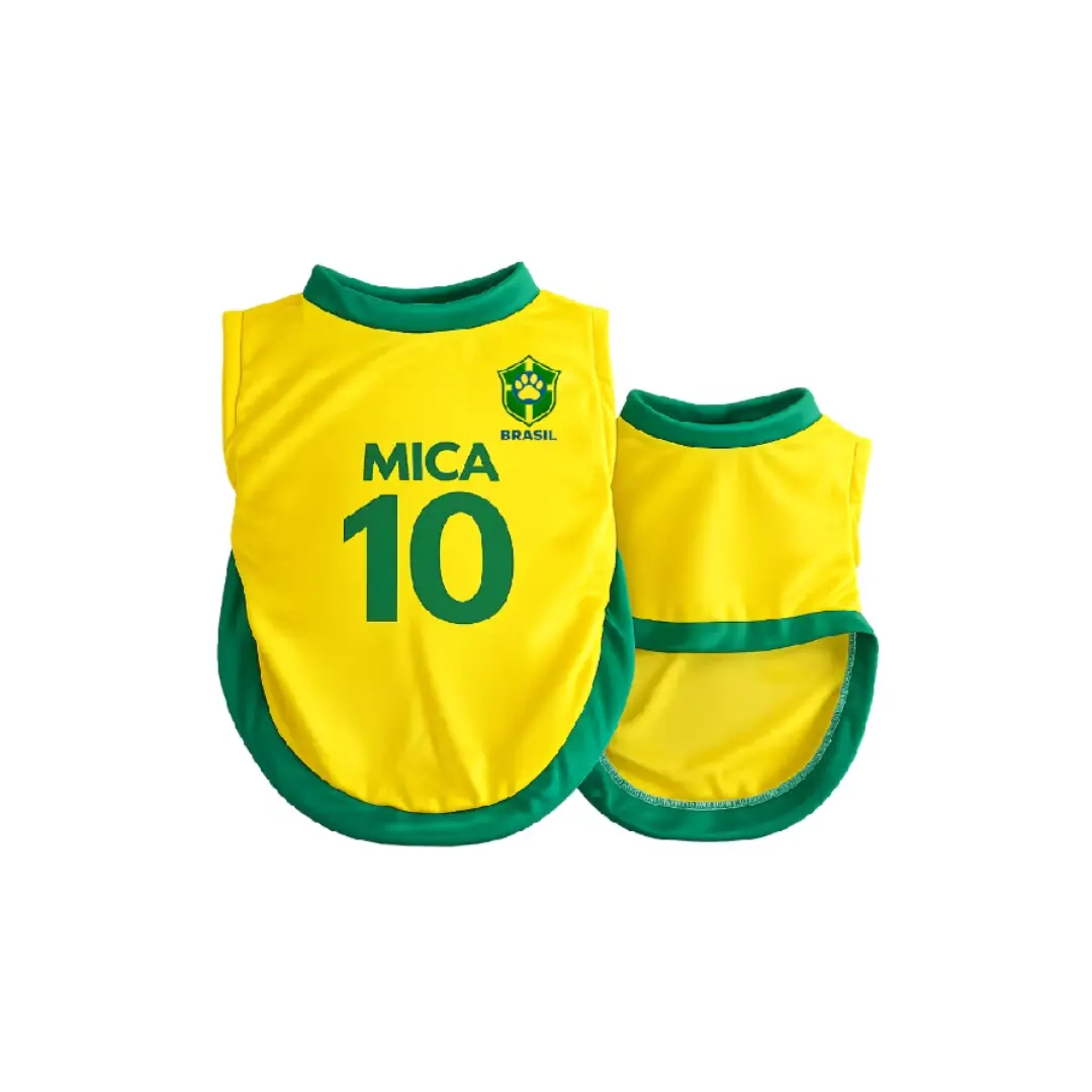 Camisa pet Brasil Copa — nome e número — foto 14