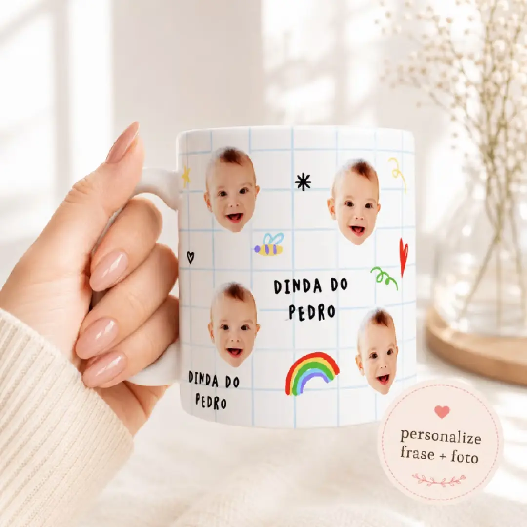 Caneca 325 ml com foto rostinho personalizada — foto 3