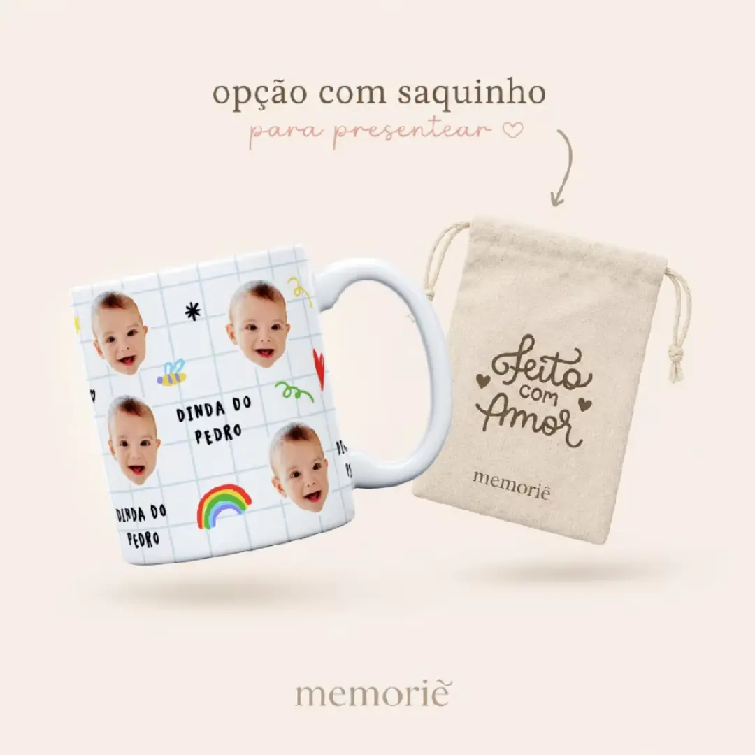 Caneca 325 ml com foto rostinho personalizada — foto 8
