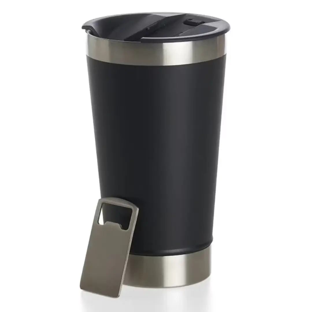 Copo térmico 473 ml — nome a laser + abridor — foto 10