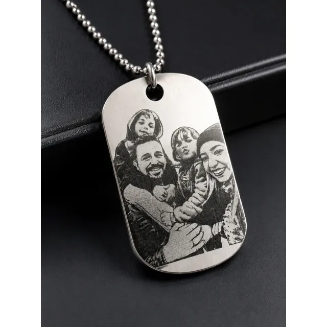 Chaveiro inox com foto a laser (pais/mães)