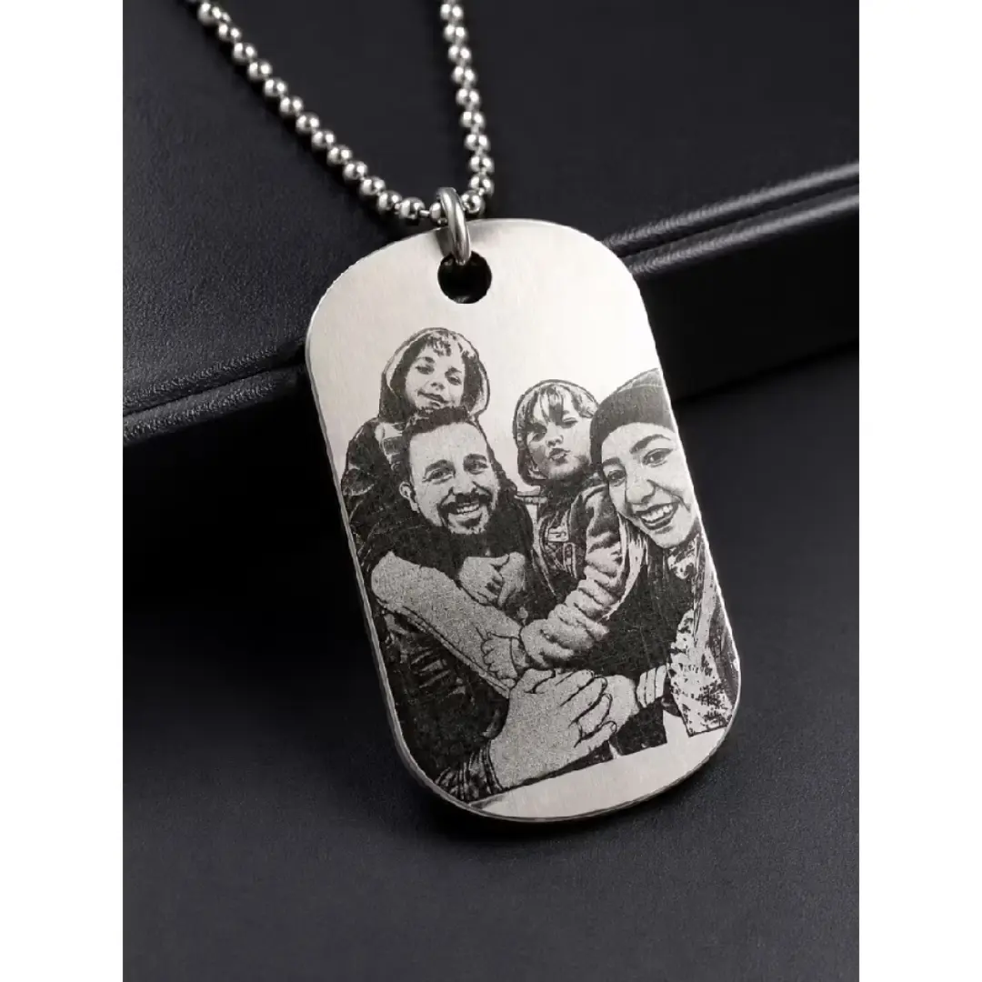 Chaveiro inox com foto a laser (pais/mães) — foto 2