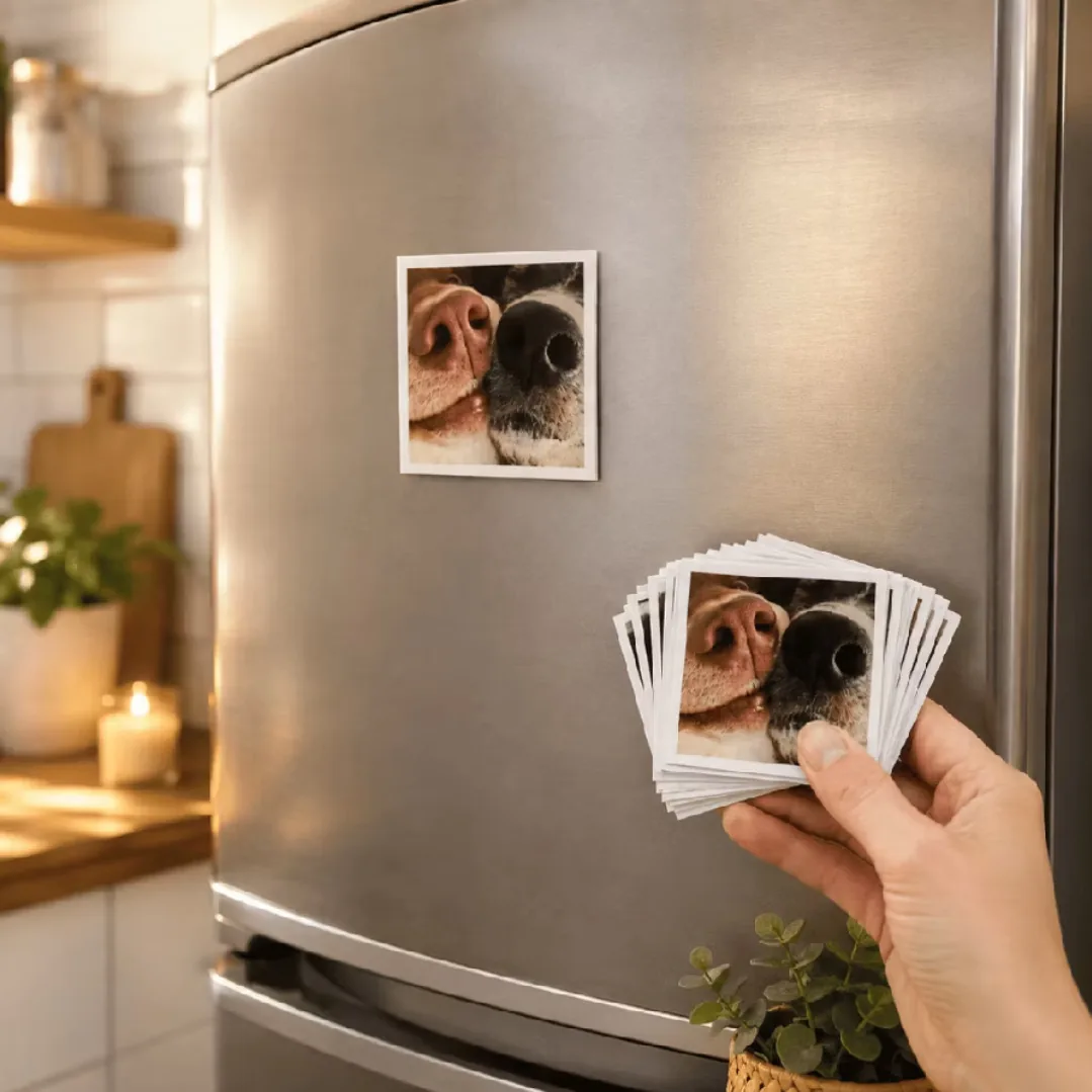 Ímã de geladeira com foto personalizada 5×5 cm (kit) — foto 3